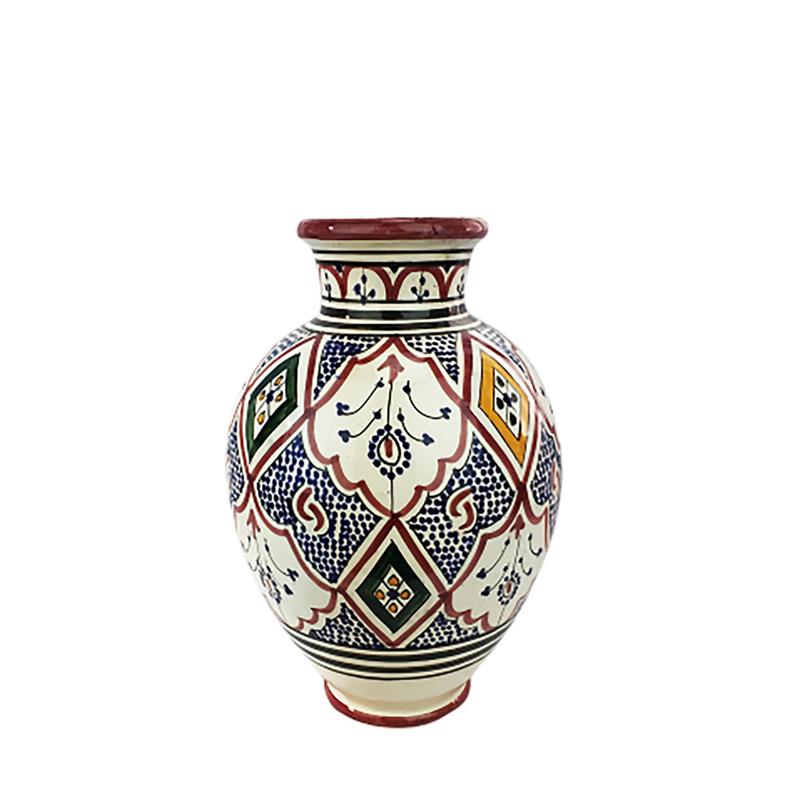 Vaso marocchino in ceramica dipinta a mano