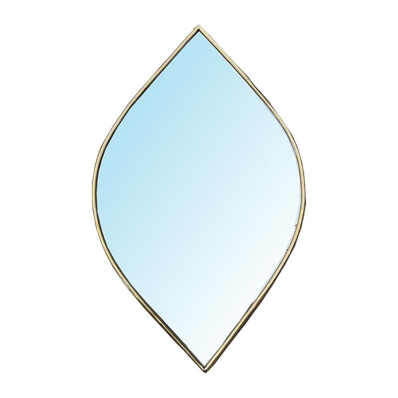 Specchio marocchino in ottone a forma di occhio.