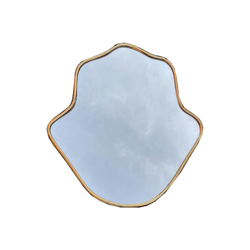 Specchio marocchino in ottone a forma di mano di fatima